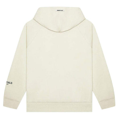FEAR OF GOD ESSENTIALS 3D Silicon Applique Pullover Hoodie Buttercream — XXS — Back View