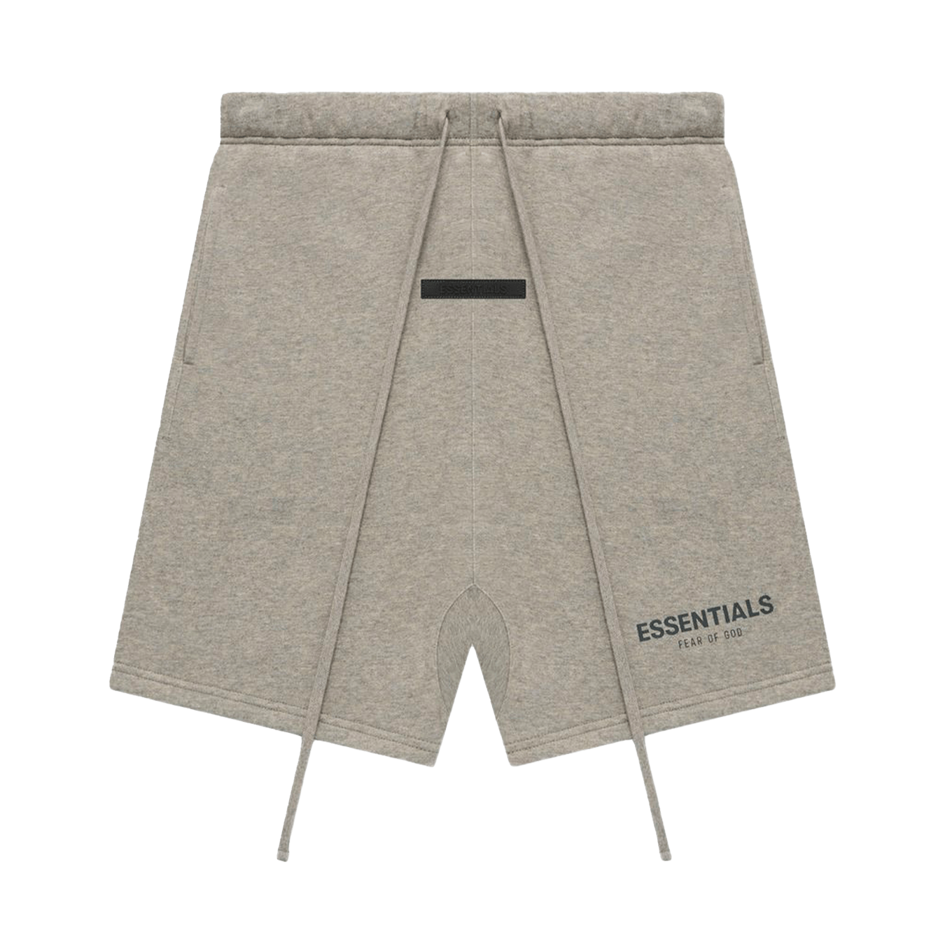 Fear of God Essentials Sweat Short 'Dark Oatmeal' (SS22) — XXS — Front View