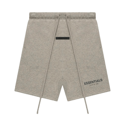 Fear of God Essentials Sweat Short 'Dark Oatmeal' (SS22) — XXS — Front View