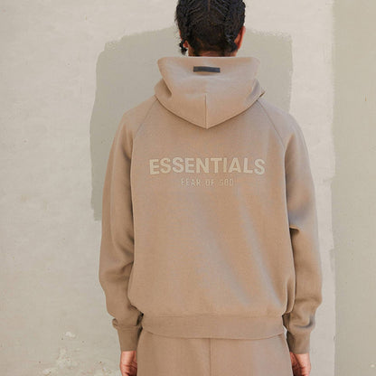 Fear of God Essentials Hoodie 'Harvest' — XXS — Back View