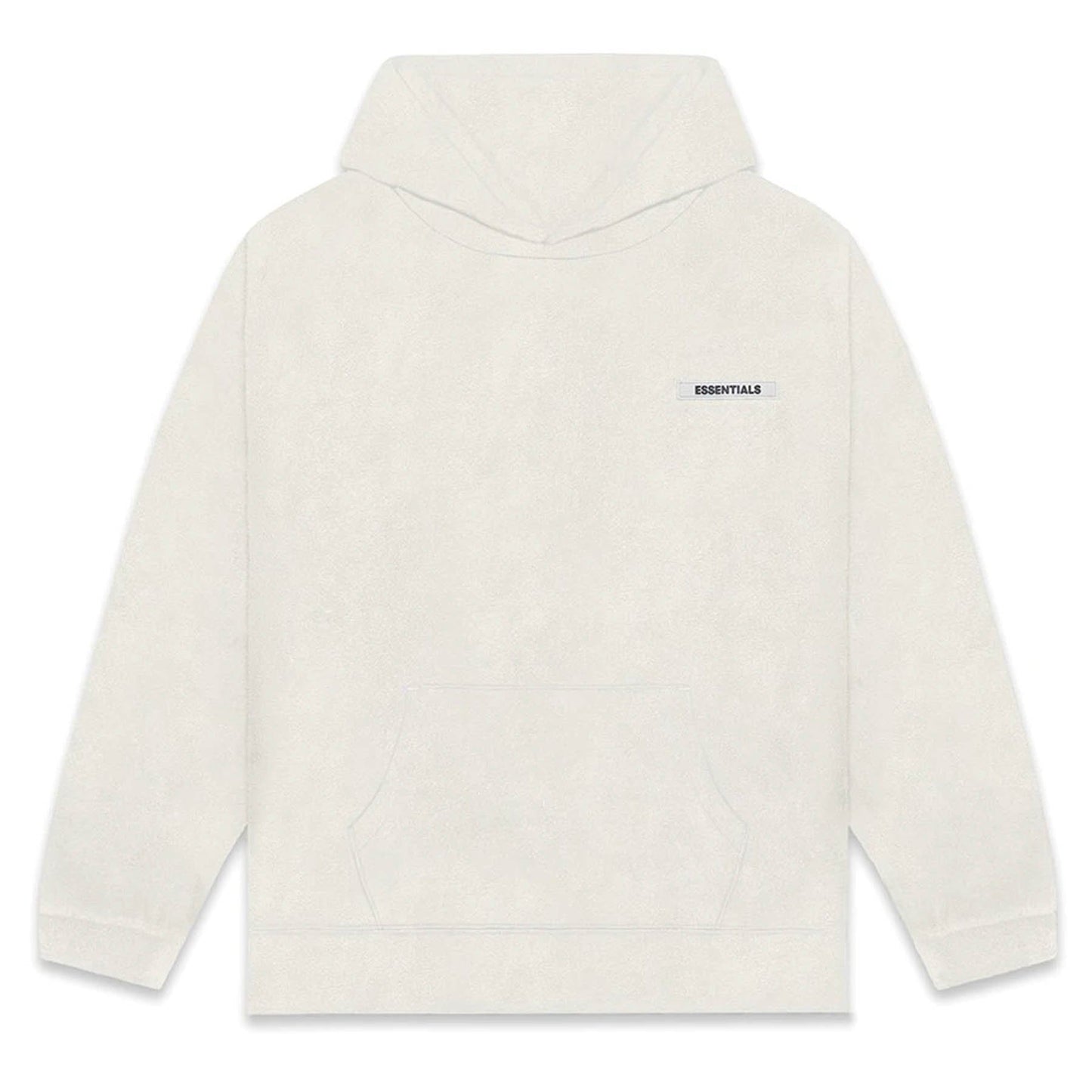 FEAR OF GOD ESSENTIALS Polar Fleece Hoodie Oatmeal — XXS — Front View