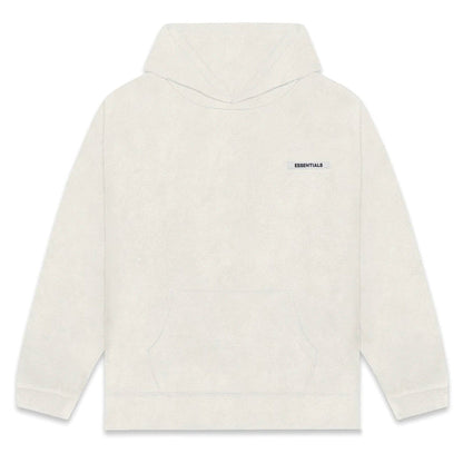FEAR OF GOD ESSENTIALS Polar Fleece Hoodie Oatmeal — XXS — Front View