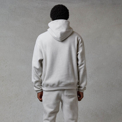 FEAR OF GOD ESSENTIALS Polar Fleece Hoodie Oatmeal — XXS — Top View
