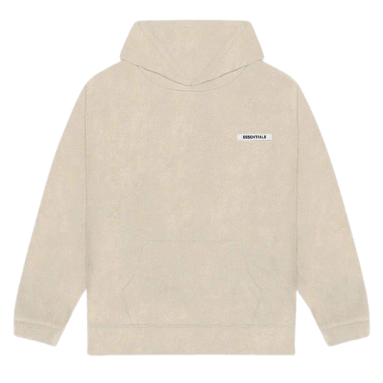FEAR OF GOD ESSENTIALS Polar Fleece Hoodie Olive/Khaki — XXS — Front View