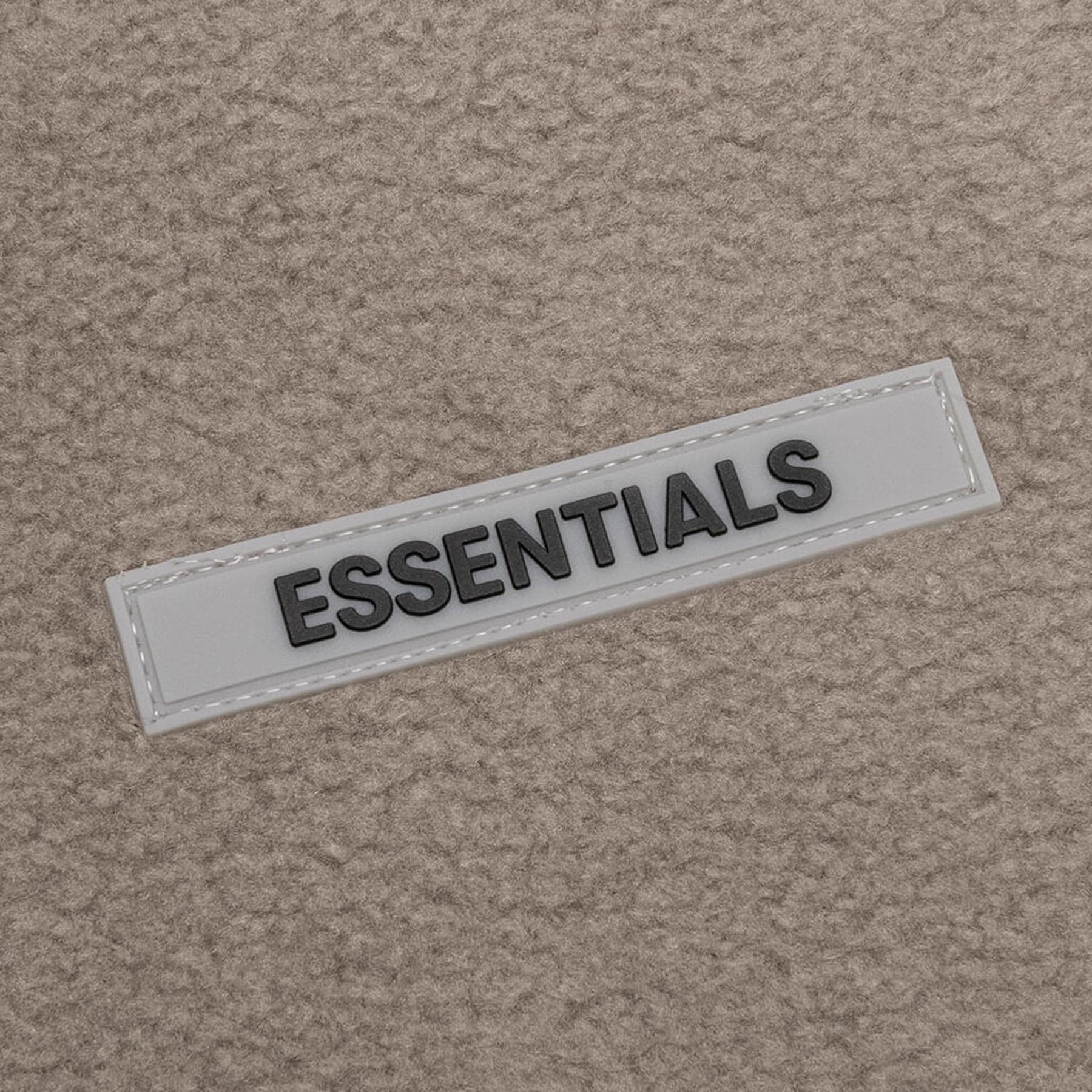 FEAR OF GOD ESSENTIALS Polar Fleece Hoodie Taupe — XXS — Lifestyle View