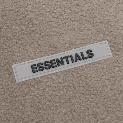 FEAR OF GOD ESSENTIALS Polar Fleece Hoodie Taupe — XXS — Lifestyle View