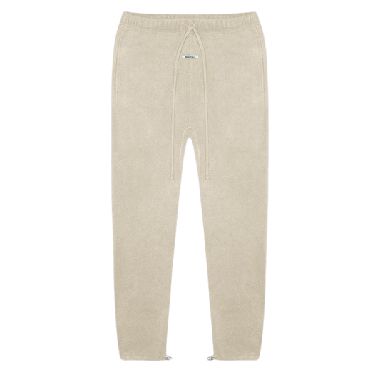 FEAR OF GOD ESSENTIALS Polar Fleece Sweatpants Olive/Khaki — XXS — Front View