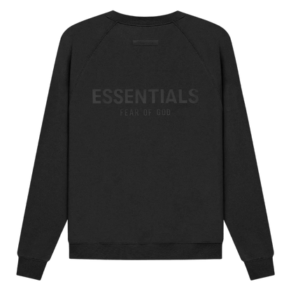 FEAR OF GOD ESSENTIALS Pull-Over Crewneck (SS21) Black/Stretch Limo — XXS — Front View