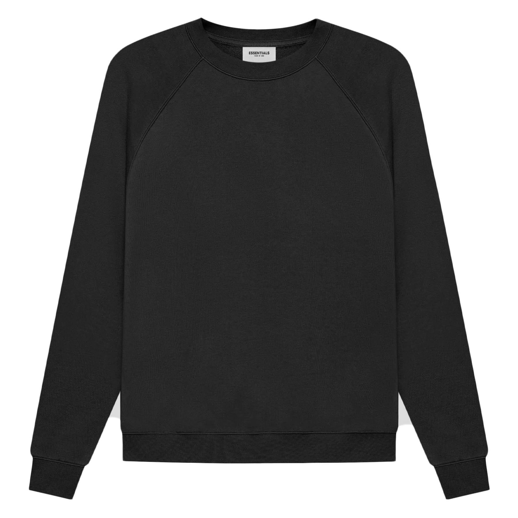 FEAR OF GOD ESSENTIALS Pull-Over Crewneck (SS21) Black/Stretch Limo — XXS — Side View