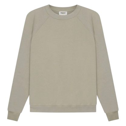 FEAR OF GOD ESSENTIALS Pull-Over Crewneck (SS21) Moss/Goat — XXS — Front View