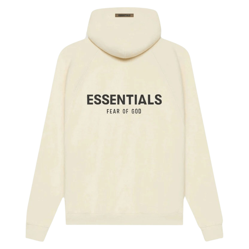 FEAR OF GOD ESSENTIALS Pull-Over Hoodie (SS21) Cream/Buttercream — XXS — Front View