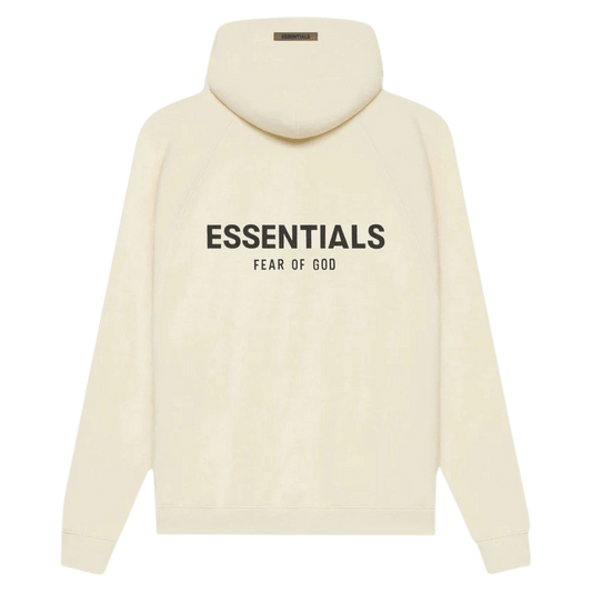 FEAR OF GOD ESSENTIALS Pull-Over Hoodie (SS21) Cream/Buttercream — XXS — Front View