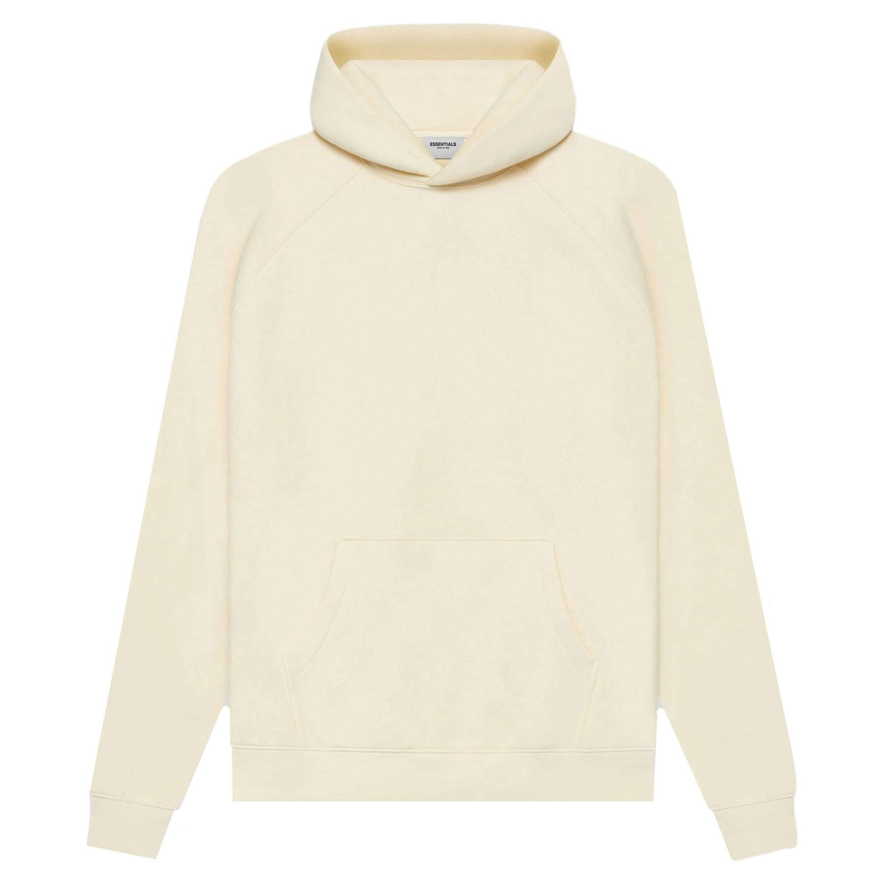 FEAR OF GOD ESSENTIALS Pull-Over Hoodie (SS21) Cream/Buttercream — XXS — Side View
