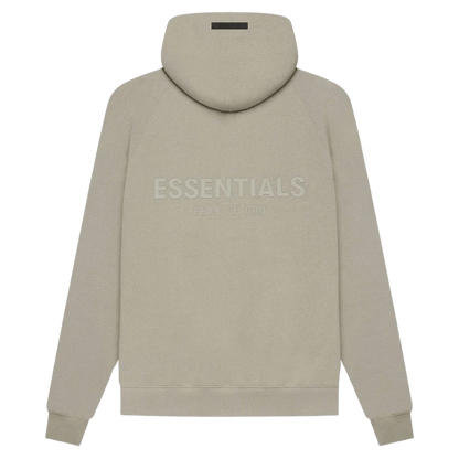 FEAR OF GOD ESSENTIALS Pull-Over Hoodie (SS21) Moss/Goat — XXS — Front View