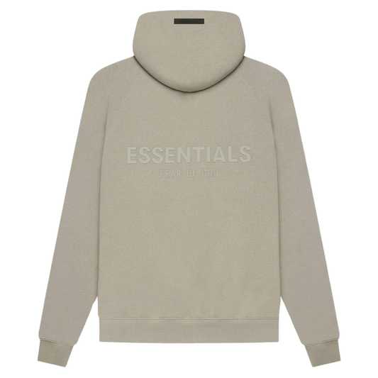 FEAR OF GOD ESSENTIALS Pull-Over Hoodie (SS21) Moss/Goat — XXS — Front View