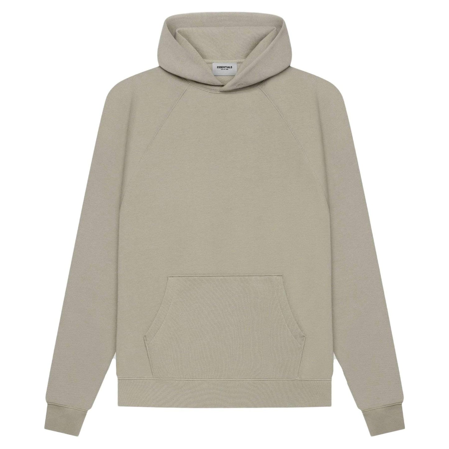 FEAR OF GOD ESSENTIALS Pull-Over Hoodie (SS21) Moss/Goat — XXS — Back View