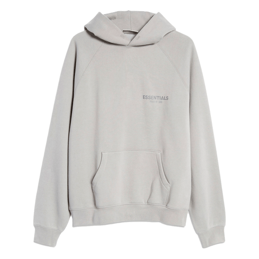 Fear of God Essentials Pullover Hoodie 'Cement/Pebble' — XXS — Front View
