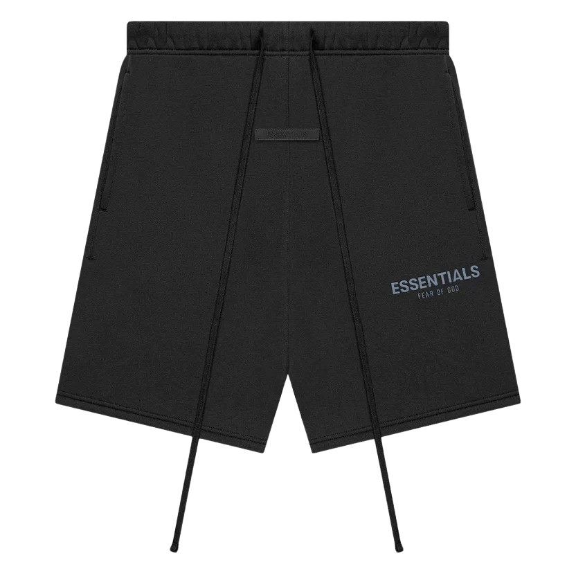 FEAR OF GOD ESSENTIALS Shorts (SS21) Black/Stretch Limo — XXS — Front View