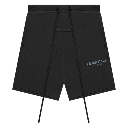 FEAR OF GOD ESSENTIALS Shorts (SS21) Black/Stretch Limo — XXS — Front View