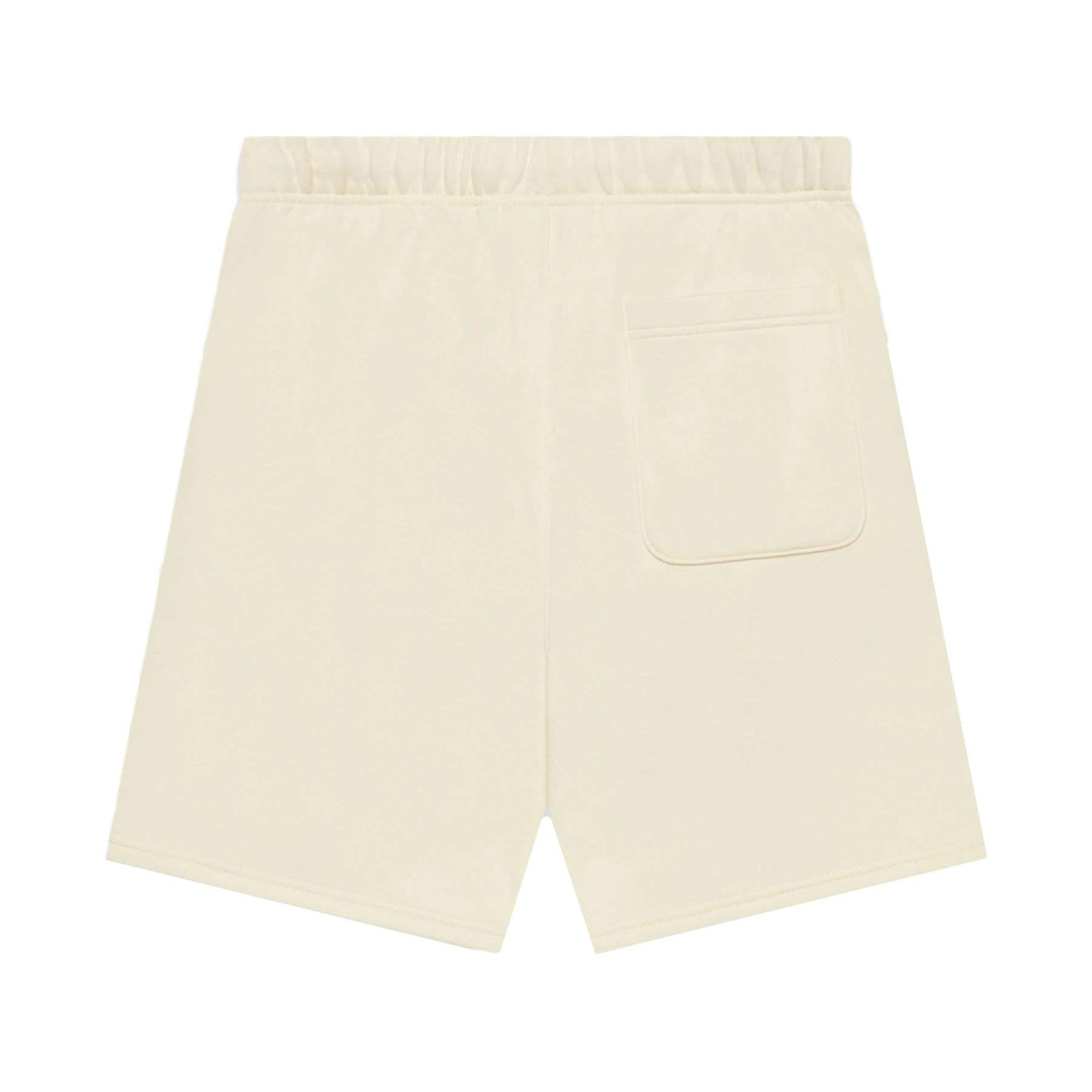 FEAR OF GOD ESSENTIALS Shorts (SS21) Cream/Buttercream — XXS — Back View