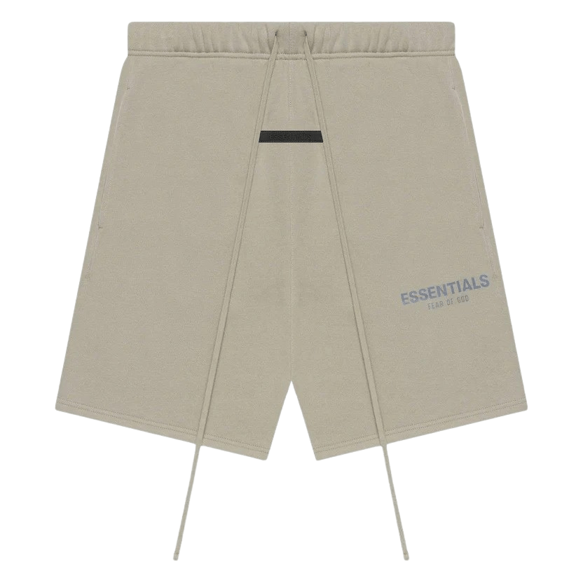 FEAR OF GOD ESSENTIALS Shorts (SS21) Moss/Goat — XXS — Front View