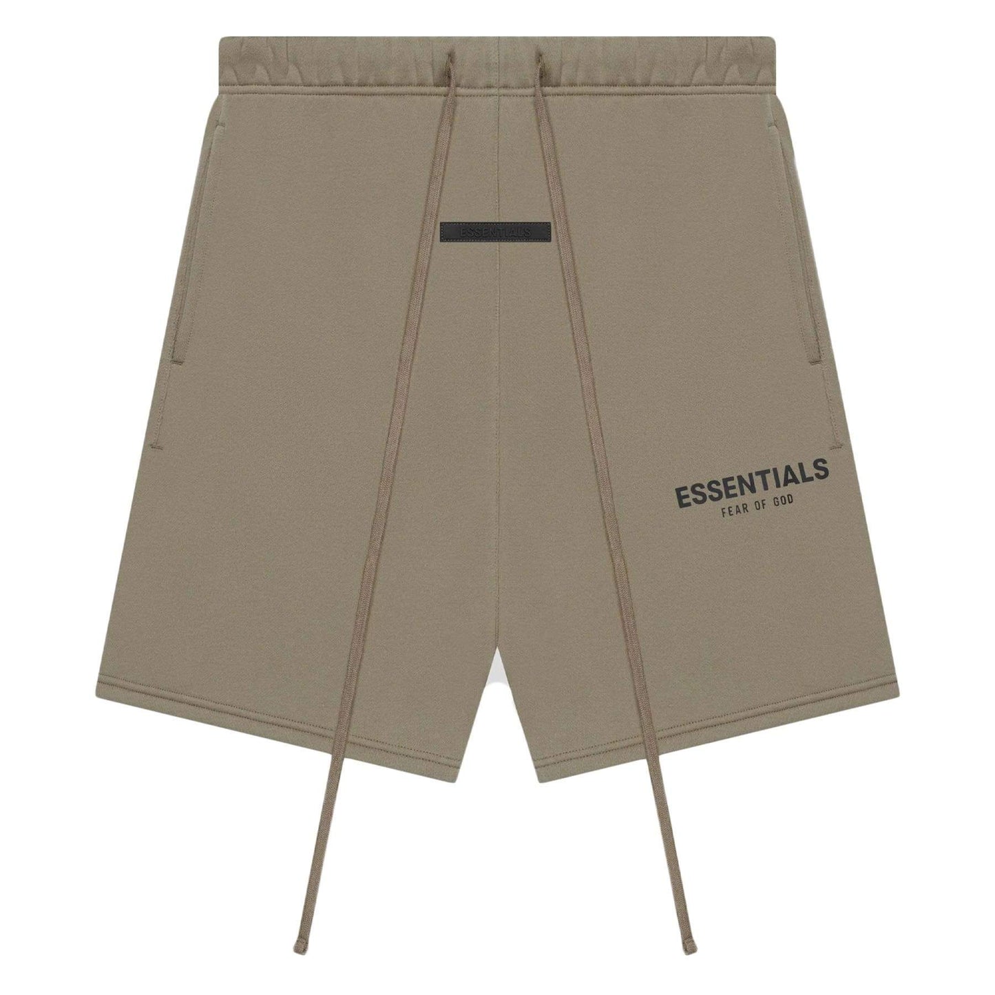 FEAR OF GOD ESSENTIALS Shorts (SS21) Taupe — XXS — Front View
