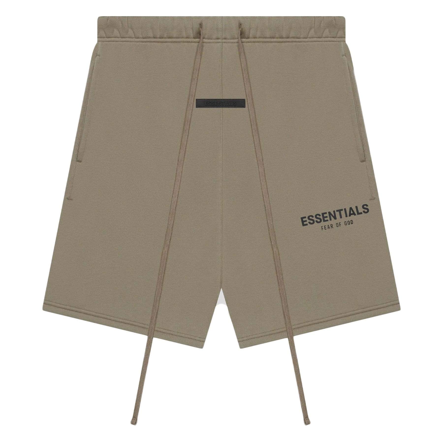 FEAR OF GOD ESSENTIALS Shorts (SS21) Taupe — XXS — Front View