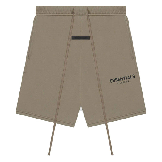 FEAR OF GOD ESSENTIALS Shorts (SS21) Taupe — XXS — Front View