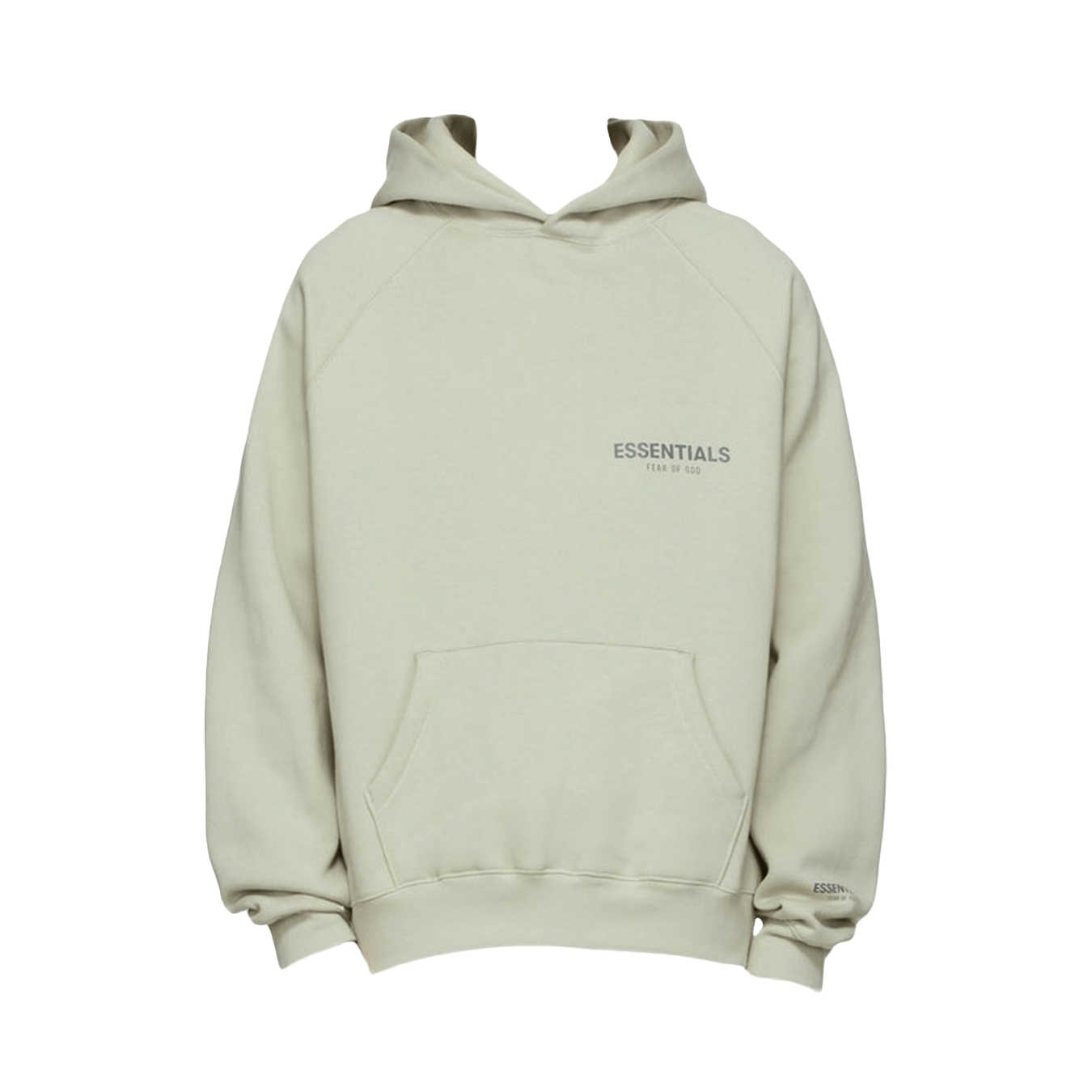 Fear of God Essentials SSENSE Exclusive Pullover Hoodie 'Concrete' — XXS — Front View
