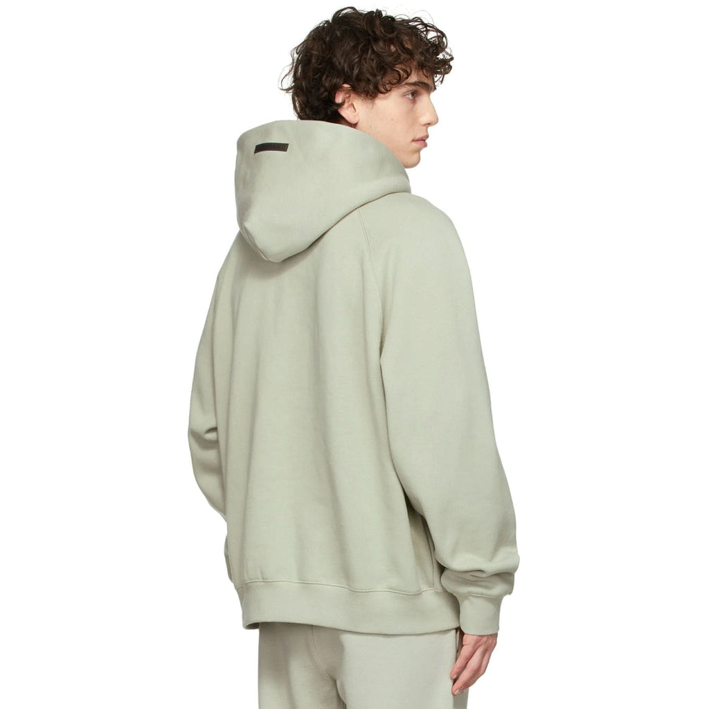 Fear of God Essentials SSENSE Exclusive Pullover Hoodie 'Concrete' — XXS — Side View