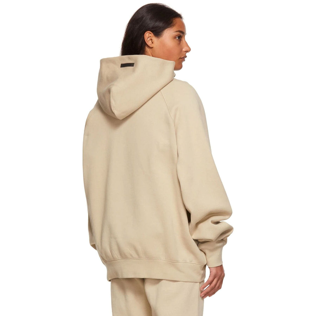 Fear of God Essentials SSENSE Exclusive Pullover Hoodie 'Linen' — XXS — Side View