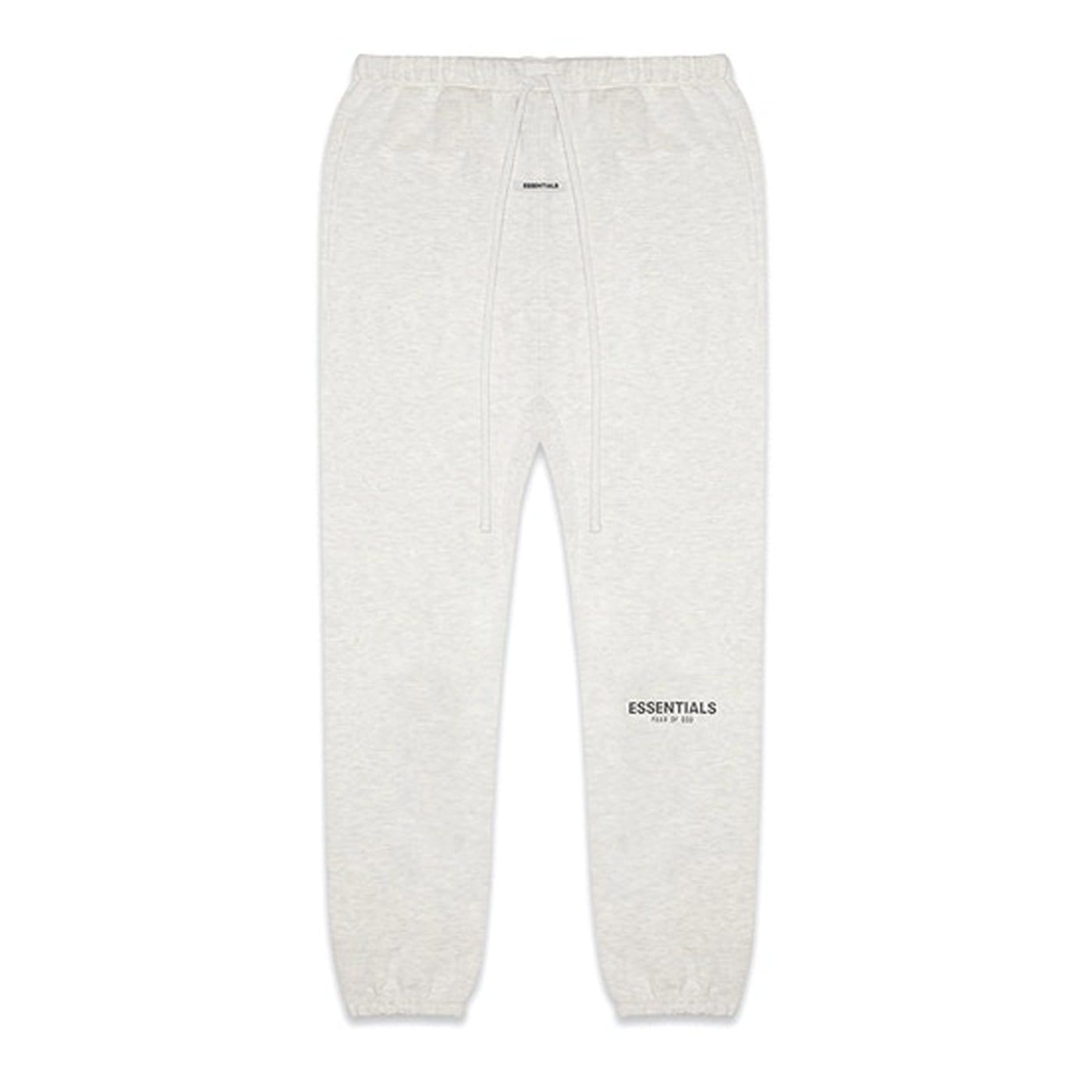 FEAR OF GOD ESSENTIALS Sweatpants Light Heather Oatmeal — XXS — Front View