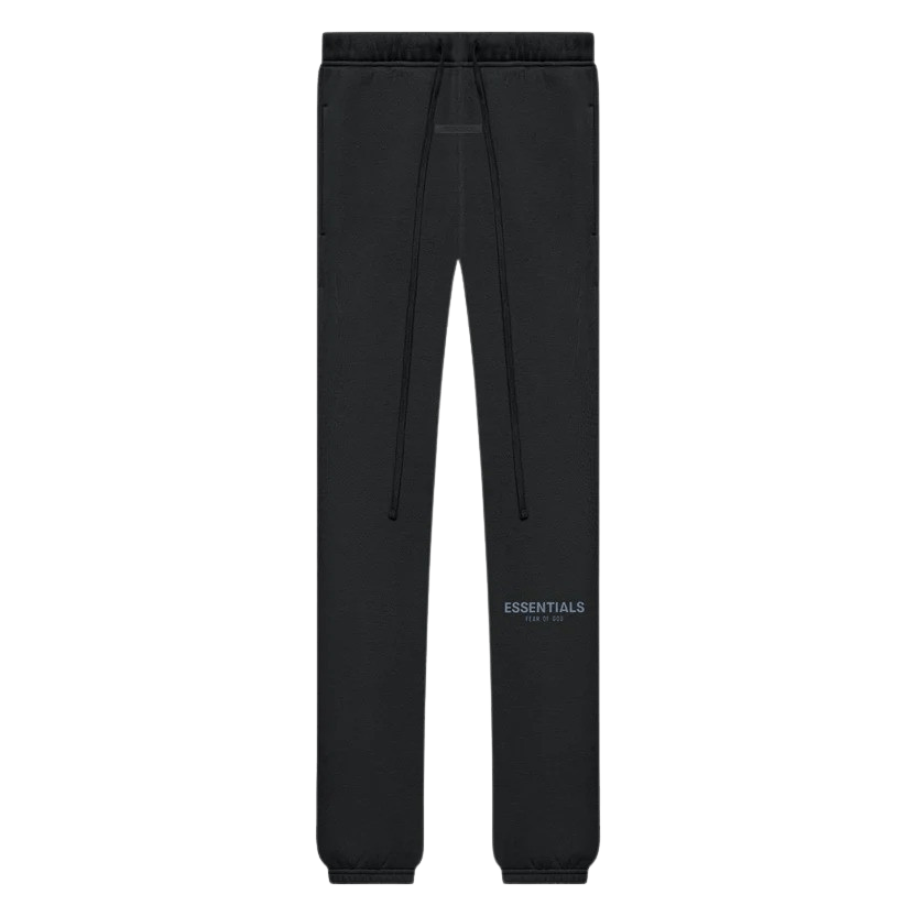 FEAR OF GOD ESSENTIALS Sweatpants (SS21) Black/Stretch Limo — XXS — Front View