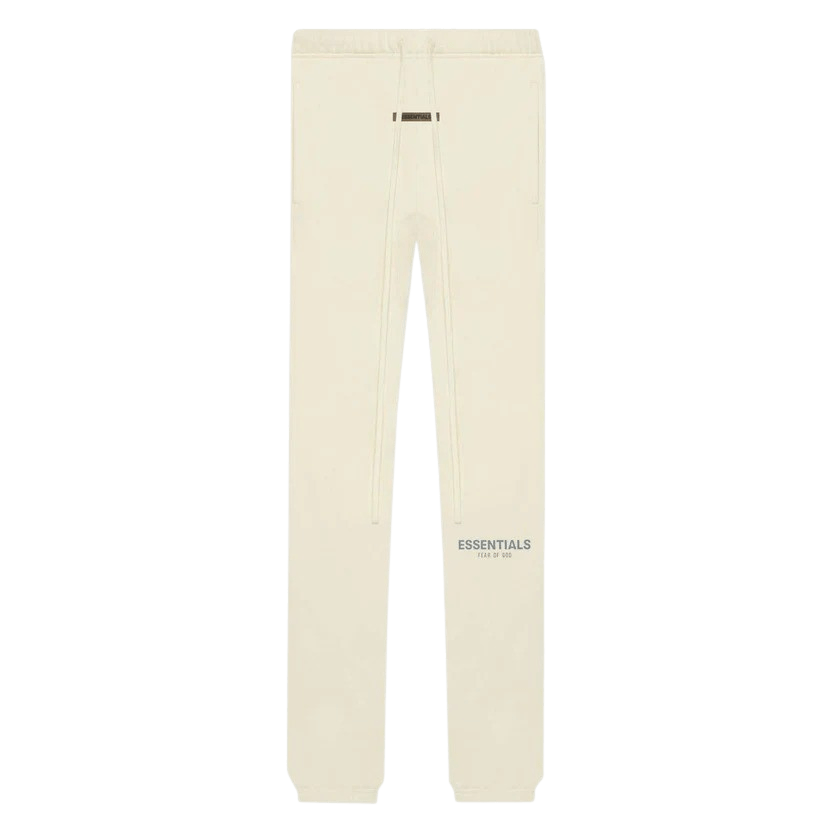 FEAR OF GOD ESSENTIALS Sweatpants (SS21) Cream/Buttercream — XXS — Front View