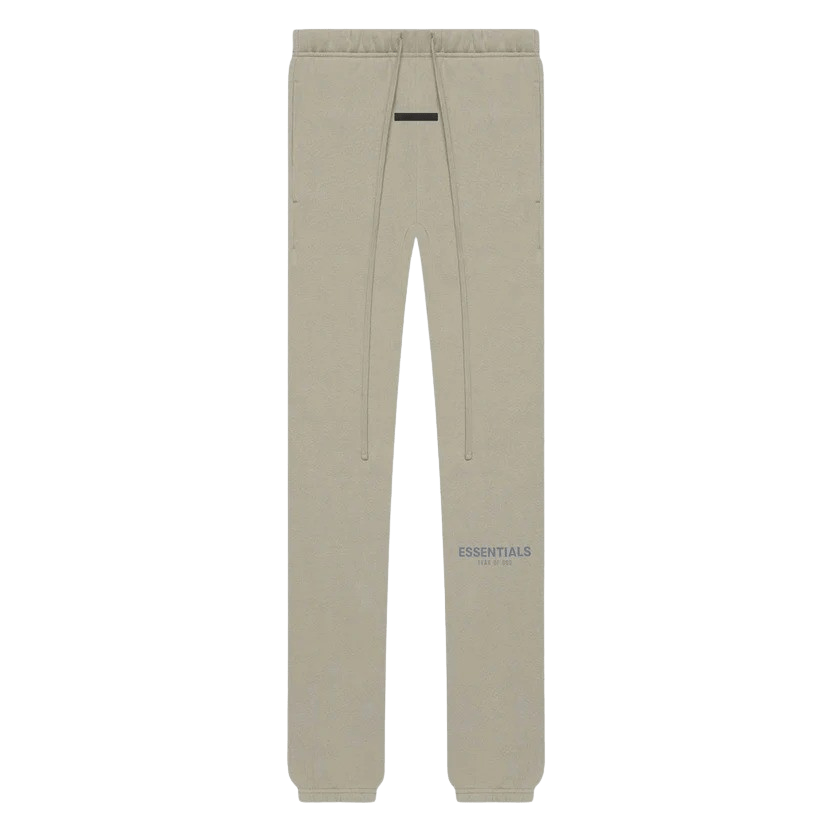 FEAR OF GOD ESSENTIALS Sweatpants (SS21) Moss/Goat — XXS — Front View
