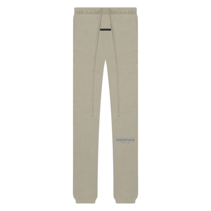 FEAR OF GOD ESSENTIALS Sweatpants (SS21) Moss/Goat — XXS — Front View