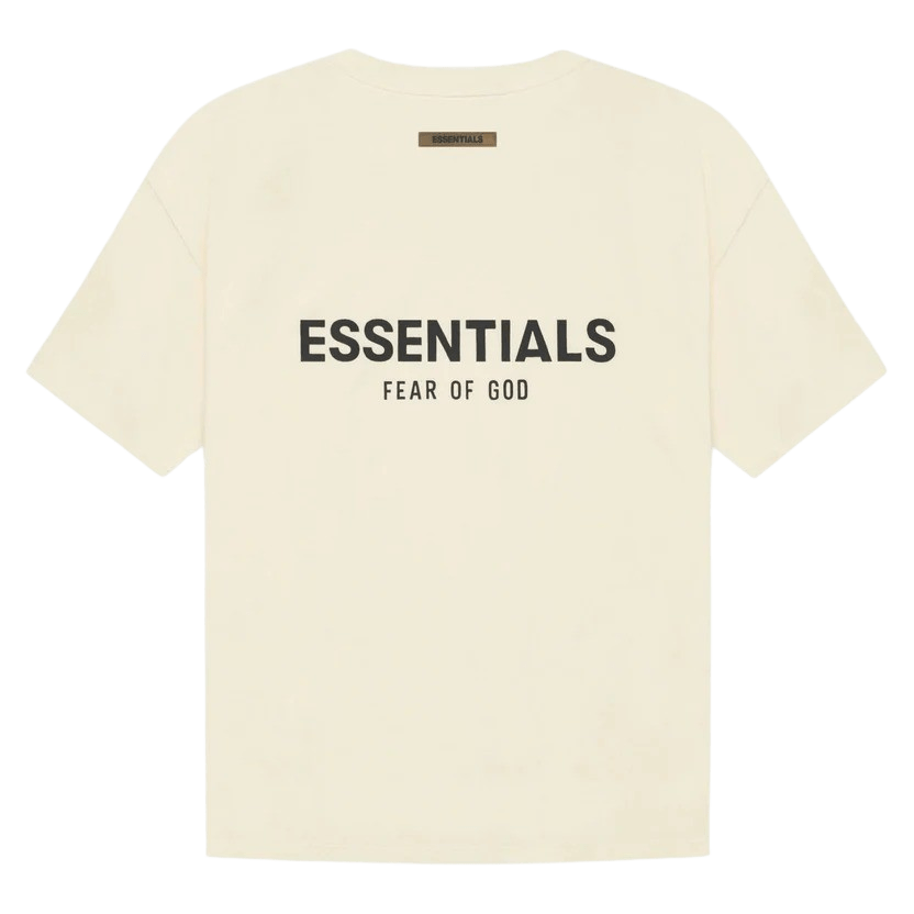 FEAR OF GOD ESSENTIALS T-shirt (SS21) Cream/Buttercream — XXS — Front View