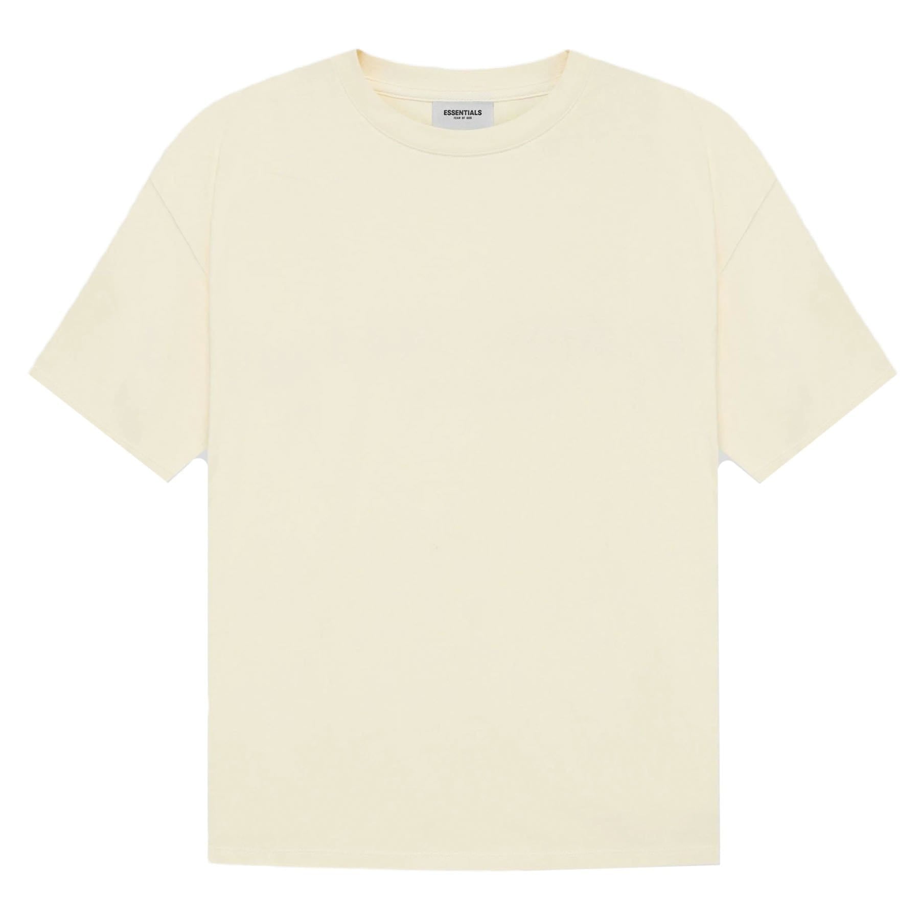 FEAR OF GOD ESSENTIALS T-shirt (SS21) Cream/Buttercream — XXS — Side View