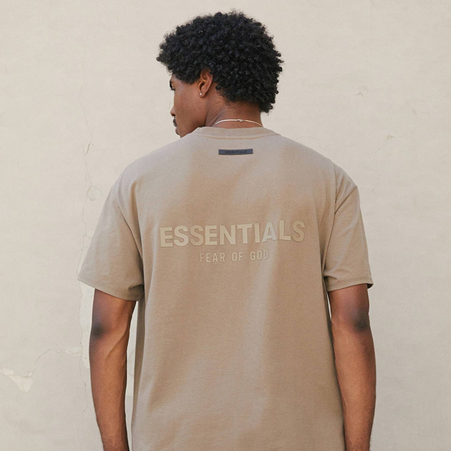 Fear of God Essentials T-shirt 'Harvest' — XXS — Back View