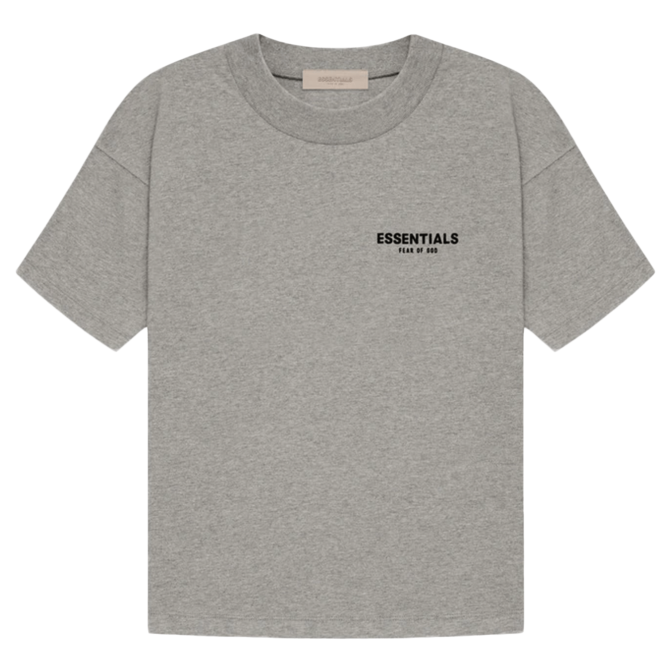 Fear of God Essentials T-shirt 'Dark Oatmeal' (SS22) — XXS — Front View