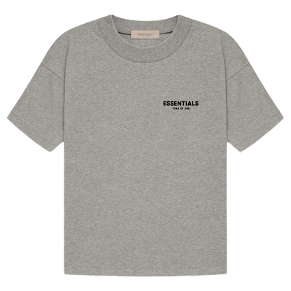Fear of God Essentials T-shirt 'Dark Oatmeal' (SS22) — XXS — Front View