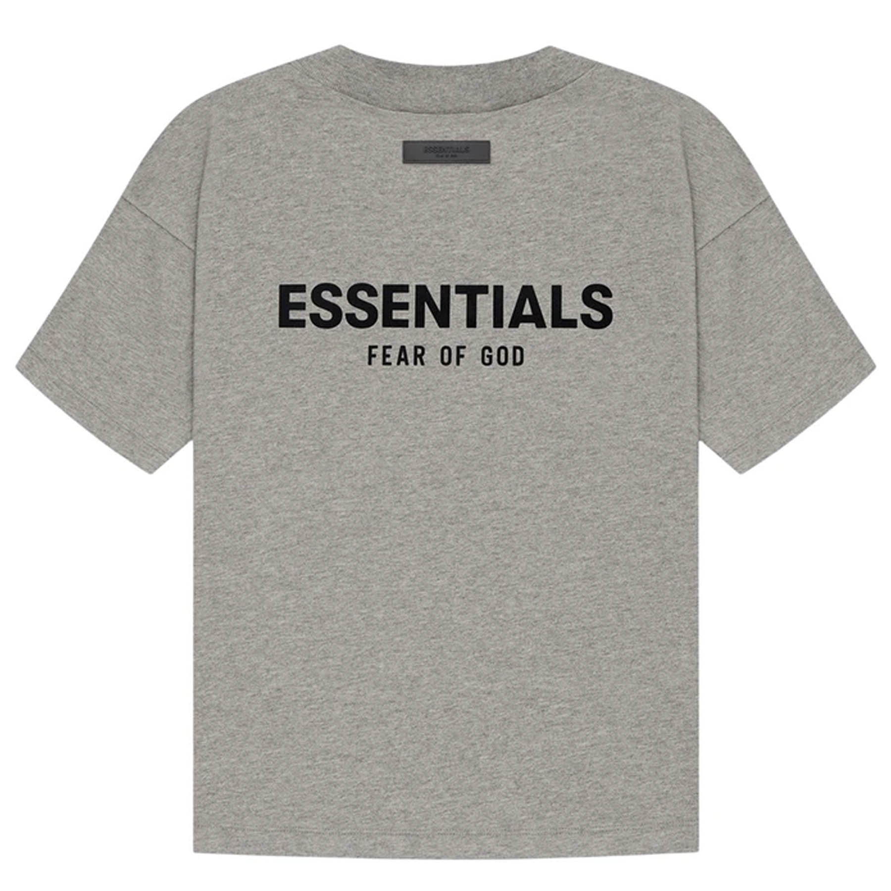Fear of God Essentials T-shirt 'Dark Oatmeal' (SS22) — XXS — Side View