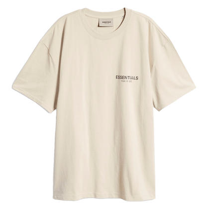 Fear of God Essentials T-shirt 'Stone/Oat' — XXS — Front View