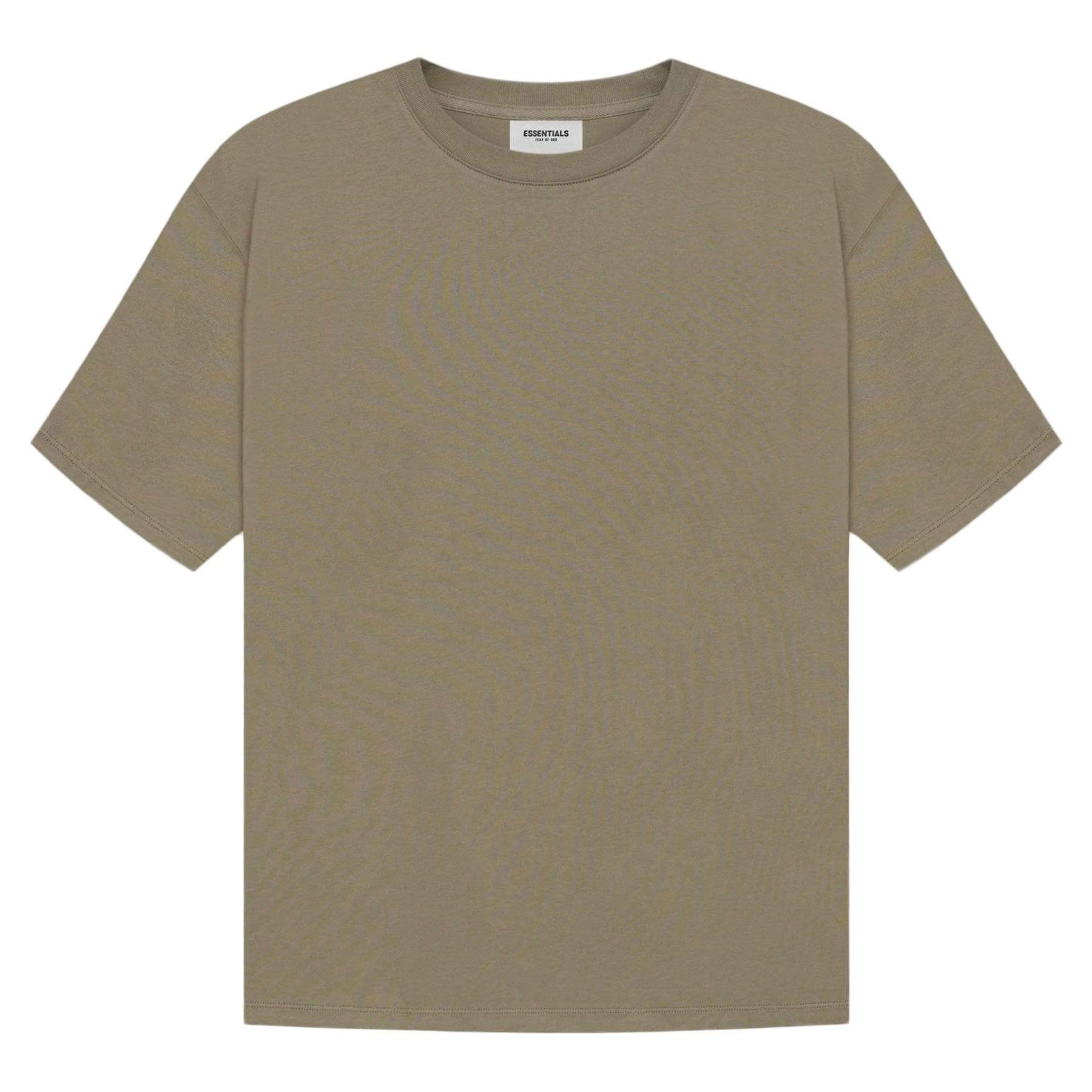 FEAR OF GOD ESSENTIALS T-shirt (SS21) Taupe — XXS — Back View