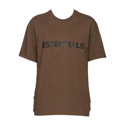 FEAR OF GOD ESSENTIALS x SSENSE Boxy T-Shirt Applique Logo Rain Drum — XXS — Front View