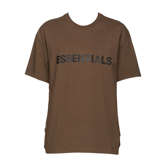 FEAR OF GOD ESSENTIALS x SSENSE Boxy T-Shirt Applique Logo Rain Drum — XXS — Front View