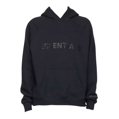 FEAR OF GOD ESSENTIALS x SSENSE Pullover Hoodie Applique Logo Dark Navy — XXS — Front View