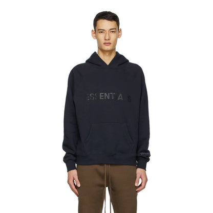 FEAR OF GOD ESSENTIALS x SSENSE Pullover Hoodie Applique Logo Dark Navy — XXS — Side View