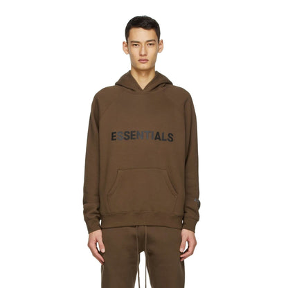 FEAR OF GOD ESSENTIALS x SSENSE Pullover Hoodie Applique Logo Rain Drum — XXS — Back View