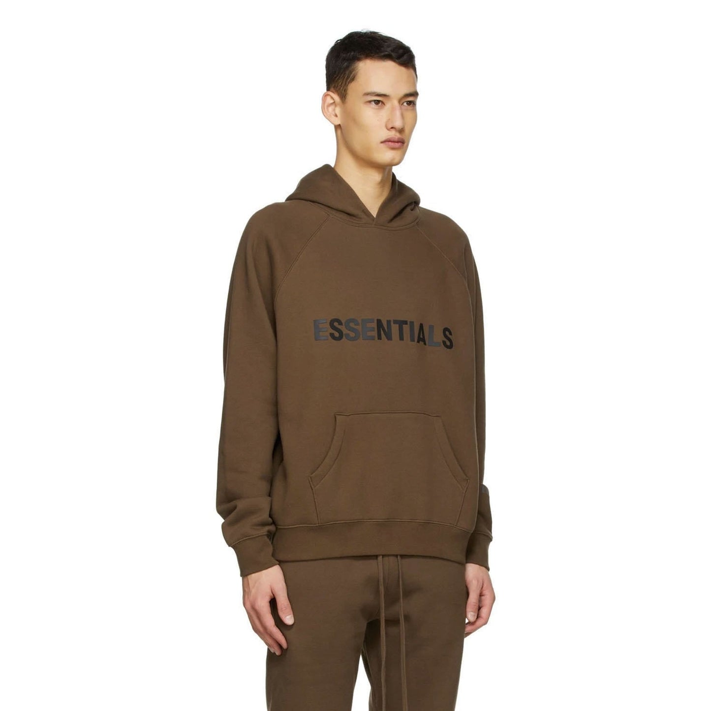 FEAR OF GOD ESSENTIALS x SSENSE Pullover Hoodie Applique Logo Rain Drum — XXS — Top View